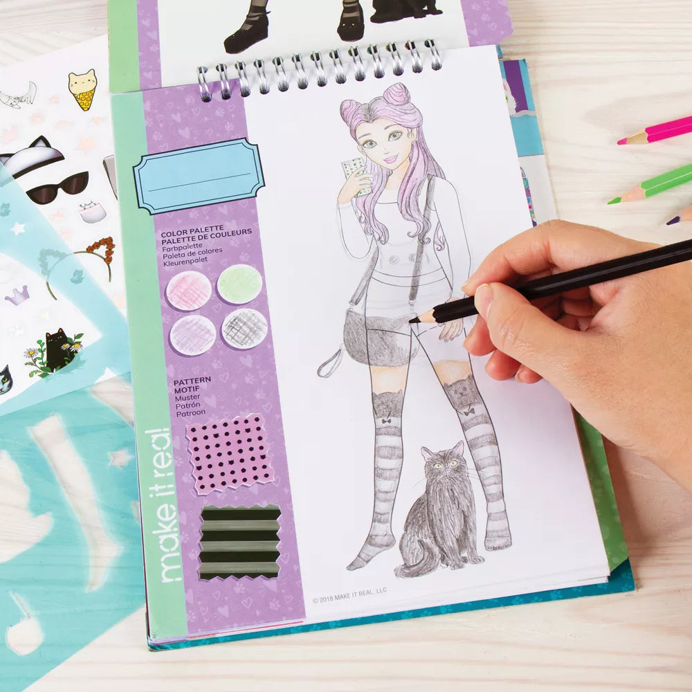 ميك ات ريل كراسة رسم تصميم الأزياء رسم و تلوين Make it Real