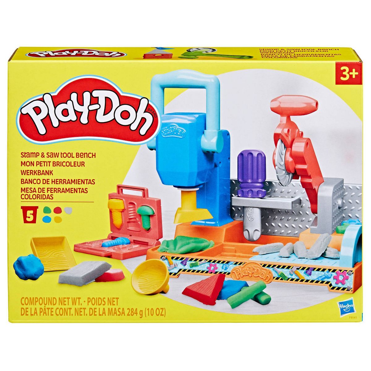 بلاي دوه صلصال مقعد أداة الختم والمنشار 8 قطع الصلصال والمعجون Play-Doh