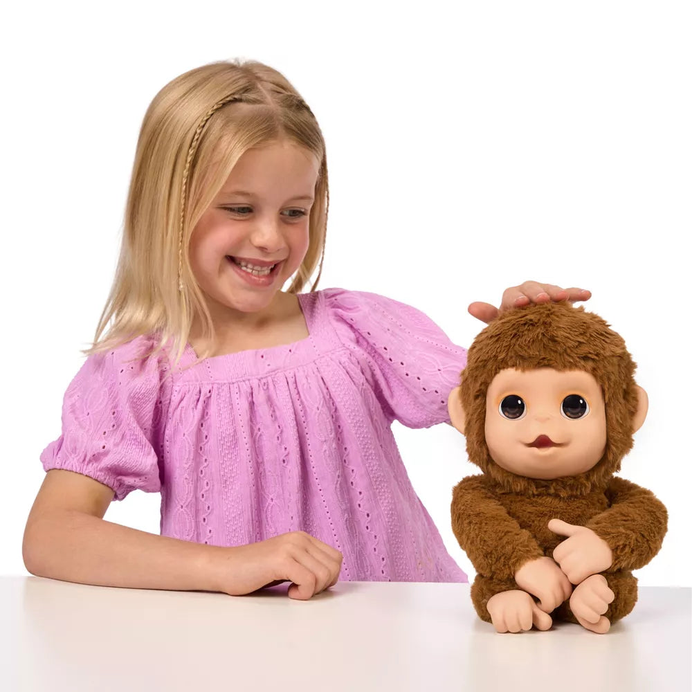 ليتل لايف بيتس القرد بيبي مونكي 50 تفاعل الالعاب القطنية Little Live Pets