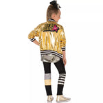 زي جوجو سيوا ذهبي 8-10 سنوات الملابس التنكرية Jojo