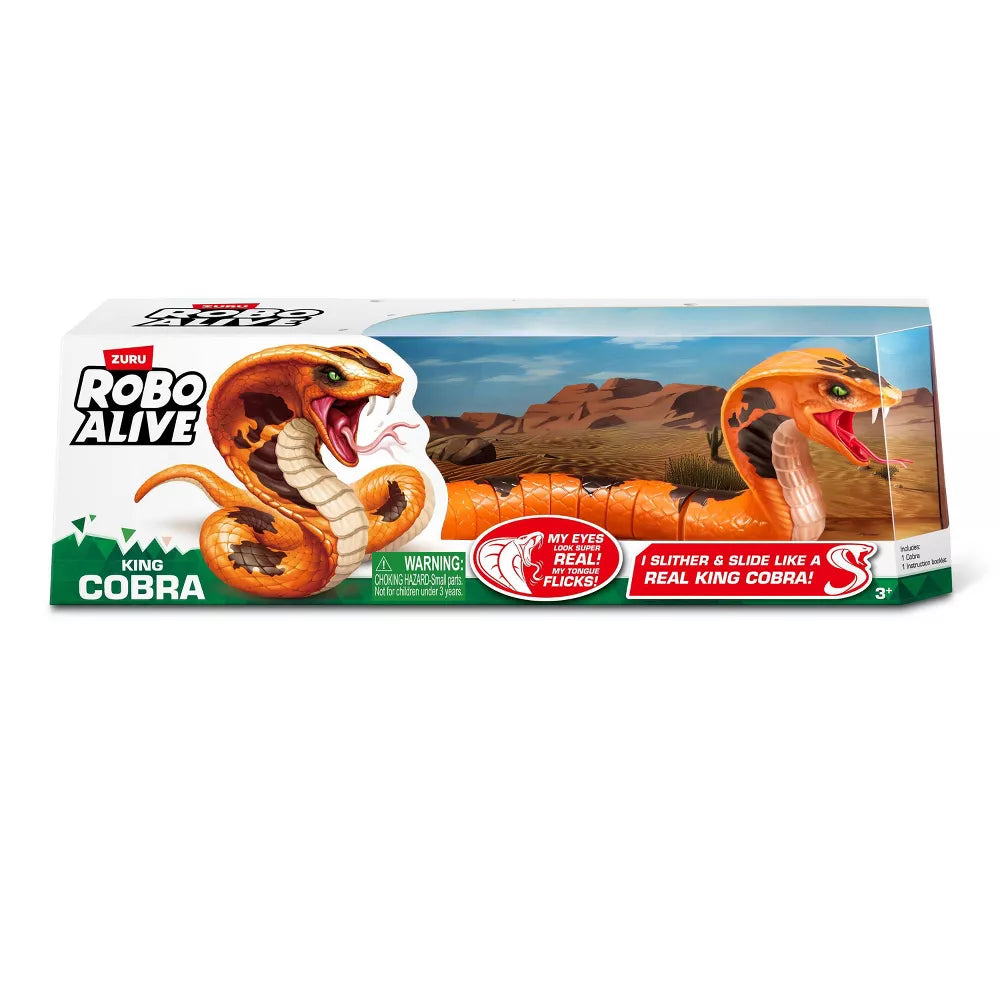 روبو ألايف روبوت ملك الكوبرا مجسمات الحيوانات Zuru