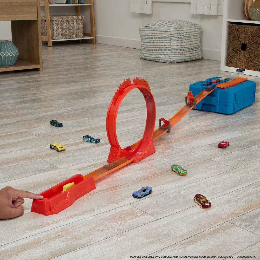 هوت ويلز جلبة بناء المسار الملتهب مركبات مع مسار HotWheels