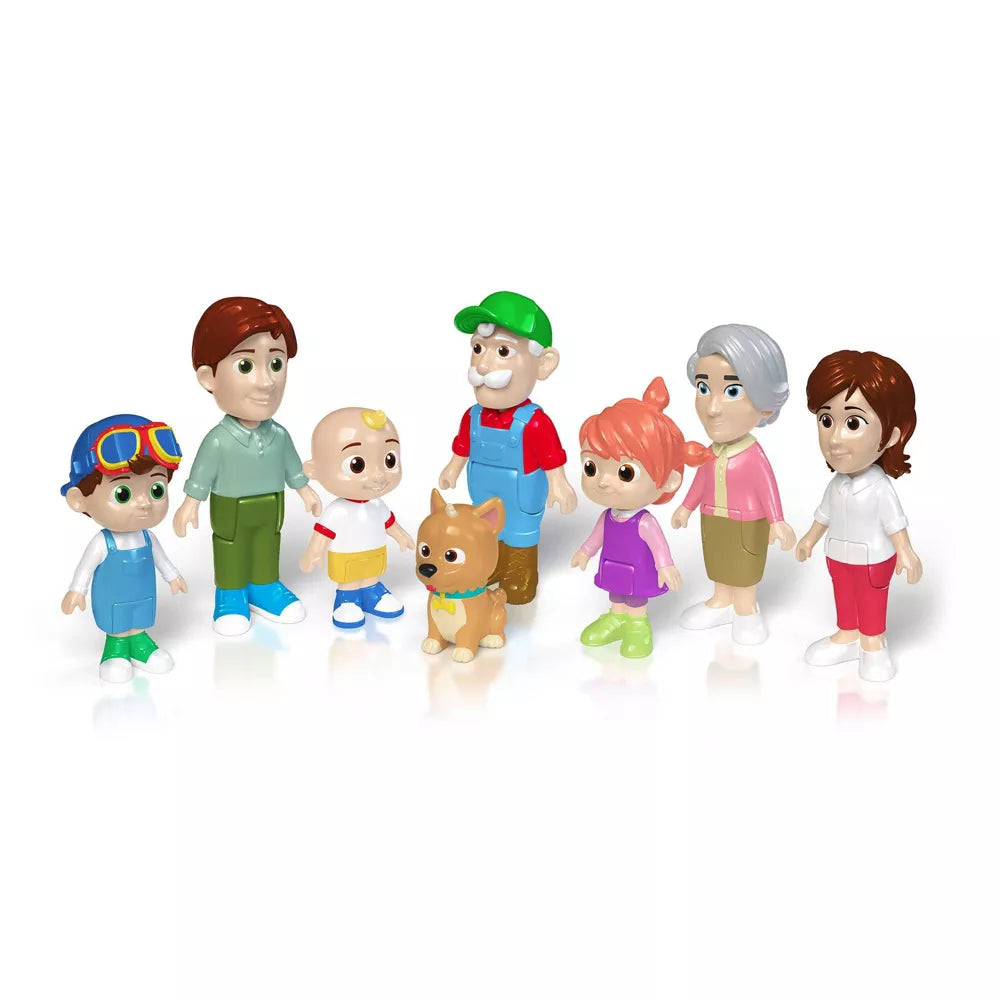 كوكوميلون مجسمات عائلة كوكوميلون 8 قطع شخصيات كرتونية CoComelon