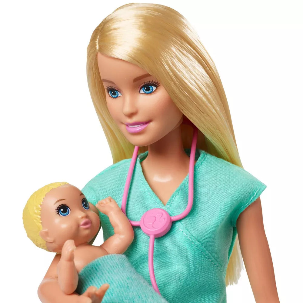 باربي دمية بيبي دكتور مع دمية شقراء دمية مع اكسسوارات Barbie