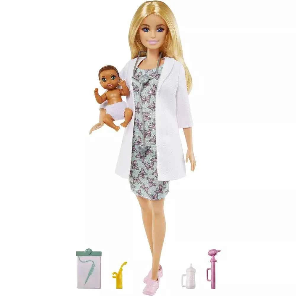 باربي دمية بيبي دكتور مع دمية شقراء دمية مع اكسسوارات Barbie