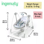 إنجينيويتي مرجيحة كونفيرت مي 2 في 1 كرسي مواليد Ingenuity