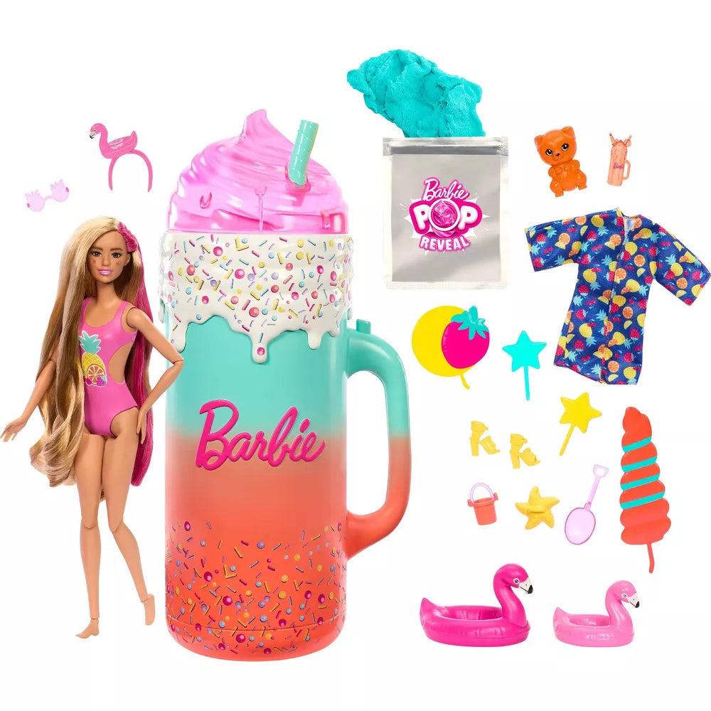 باربي دمية واكسسوارات بوب ريفيل مع دمية معطرة و 15 مفاجأة دمية مع اكسسوارات Barbie
