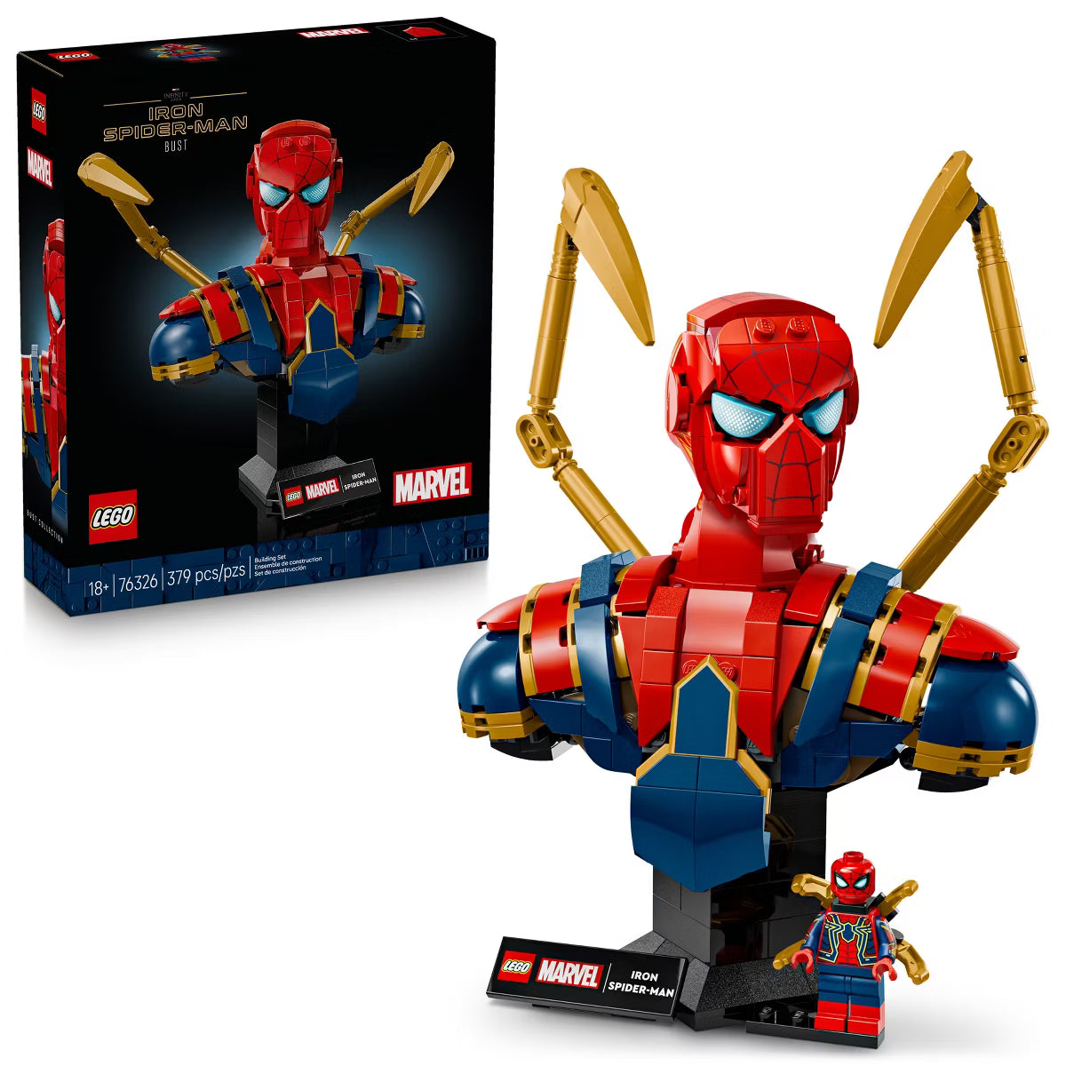 ليجو 76326 مارفل الرجل العنكبوت الحديدي مكعبات التركيب LEGO
