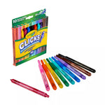 كرايولا اقلام ماركر قابلة للغسل مع اطراف قابلة للسحب 10 قطع رسم و تلوين Crayola