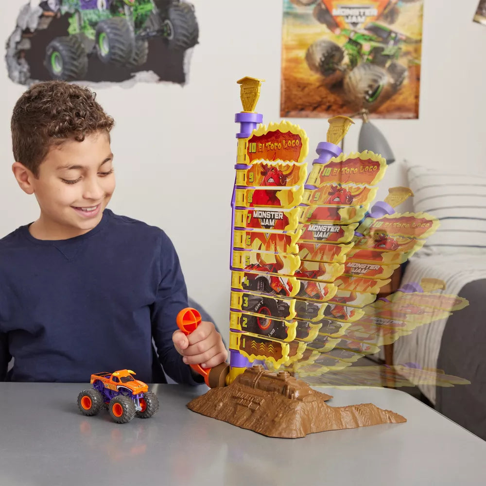 مونستر جام مجموعة لعب البهلوانية مع سيارة مركبات مع مسار Monster Jam