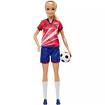 باربي دمية زي كرة القدم أحمر دمى الشخصيات Barbie
