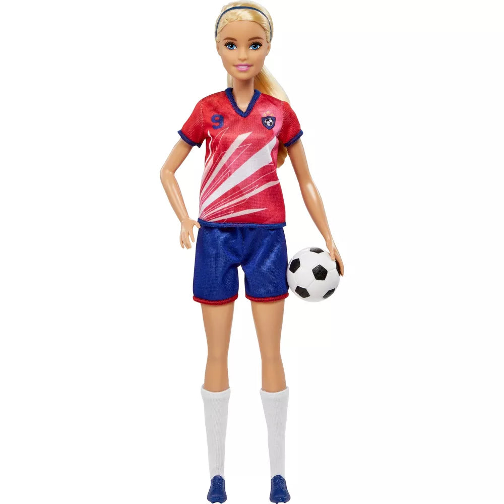 باربي دمية زي كرة القدم أحمر دمى الشخصيات Barbie