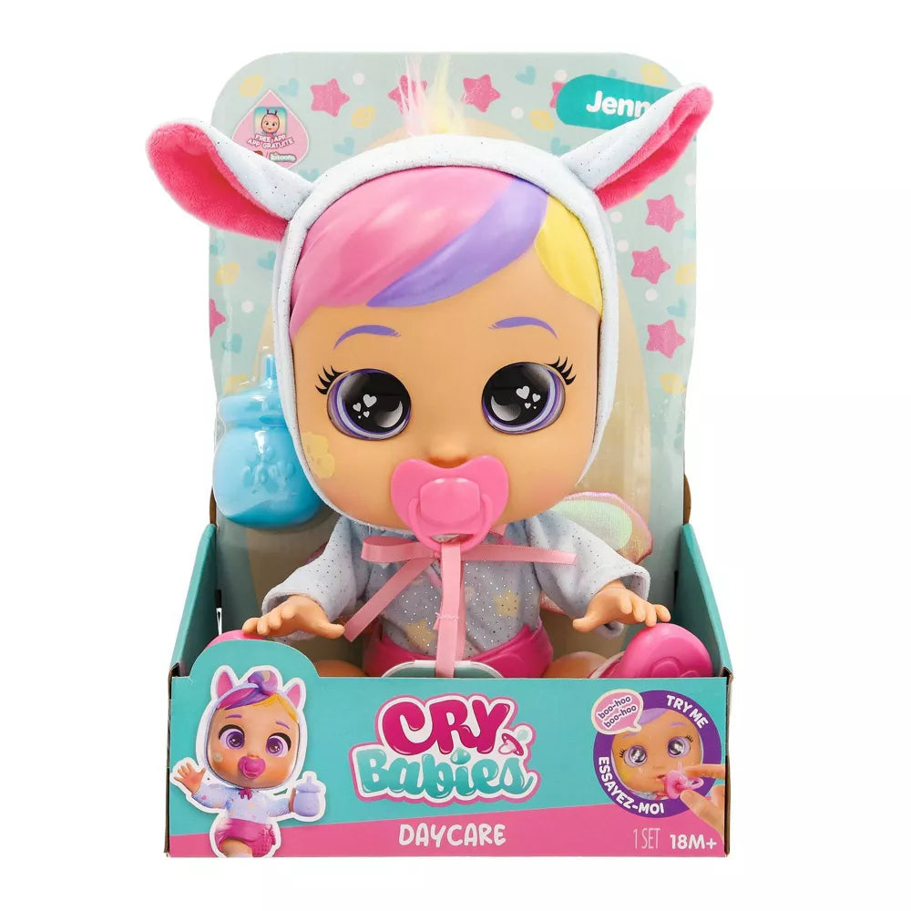 كراي بيبيز دمية جينا 30 سم دمى المواليد CRY Babies
