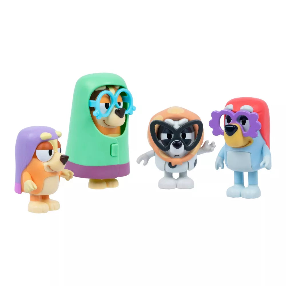 بلوي مجسم الجدات 4 قطع شخصيات كرتونية Bluey