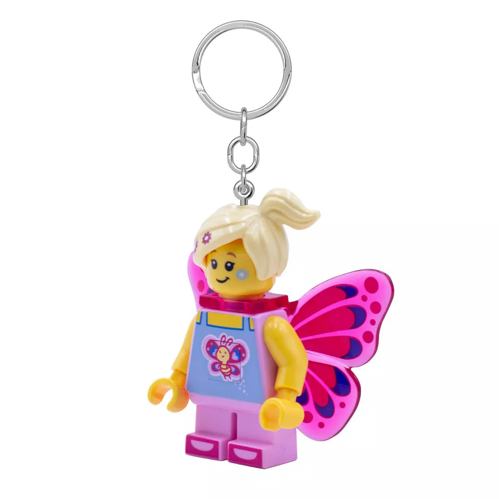 ليجو ميني فيجرز سلسلة مفاتيح فراشة مع إضاءة مكعبات التركيب LEGO