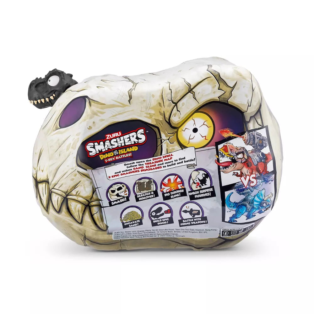 سماشرز لعبة معركة تي ريكس دينو ايلاند مجسمات الحيوانات Zuru