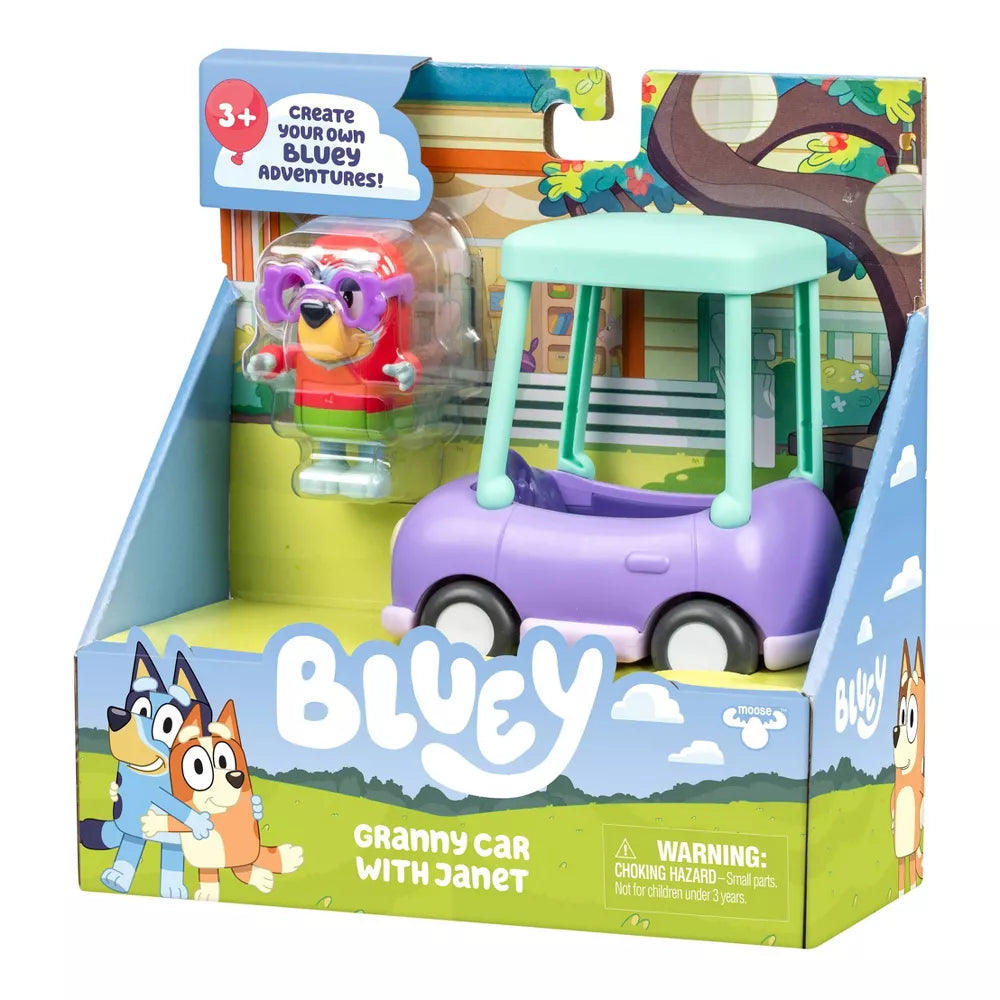 بلوي سيارة الجدة ودمية جانيت مركبات الأطفال Bluey