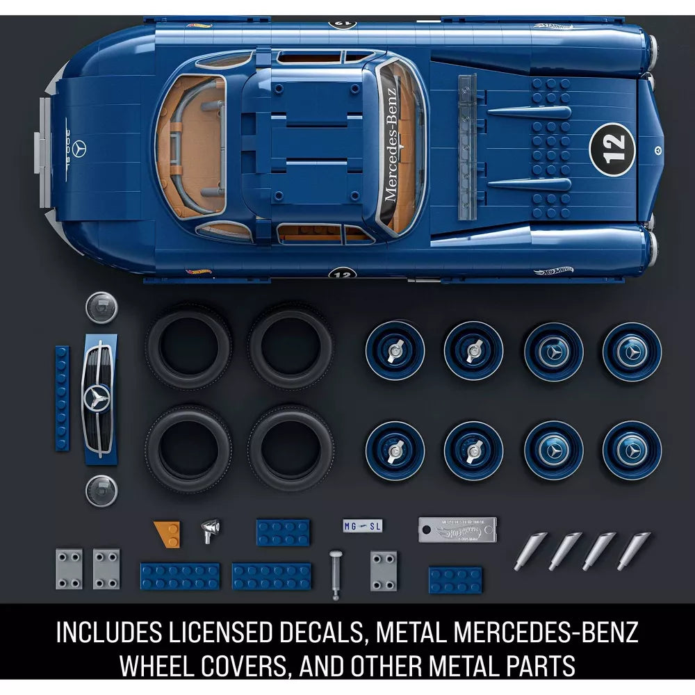 هوت ويلز مكعبات تركيب 1600 قطعة ميرسيدس 300 بنز مكعبات التركيب HotWheels