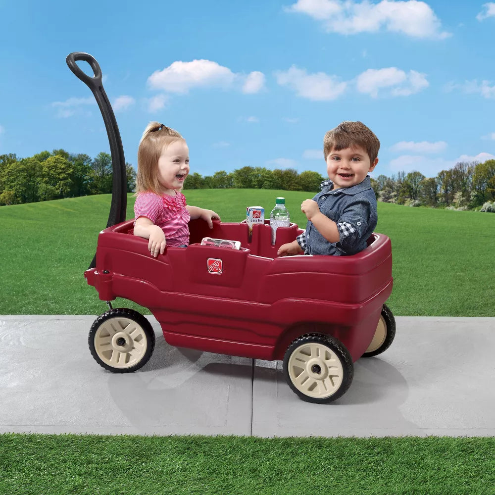 ستيب 2 سيارة أطفال حول الحي أحمر غامق مركبات الدف Step2