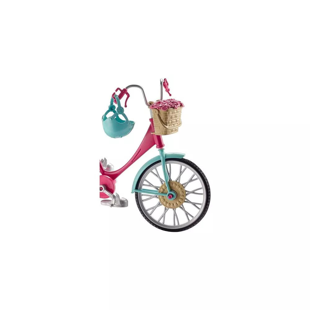 باربي دراجة باربي مع سلة اكسسوارت الدمى Barbie