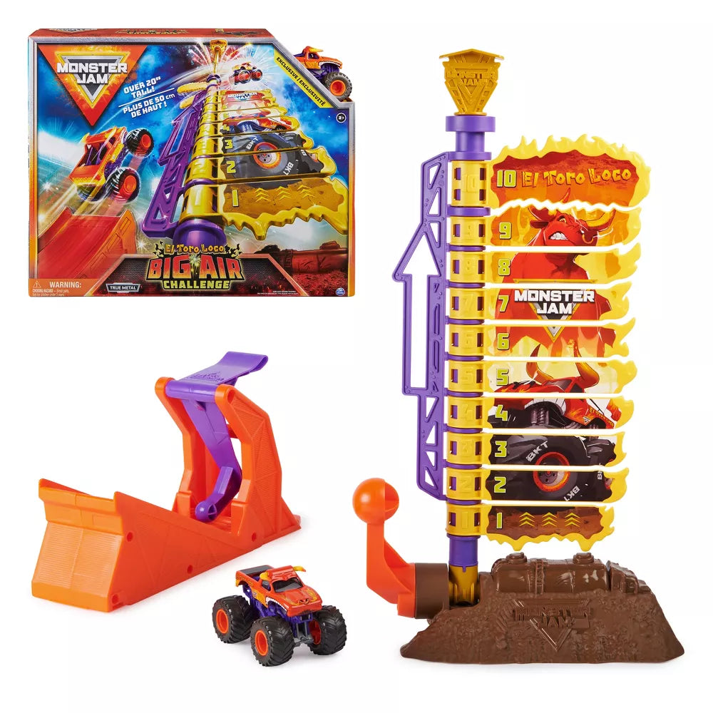 مونستر جام مجموعة لعب البهلوانية مع سيارة مركبات مع مسار Monster Jam