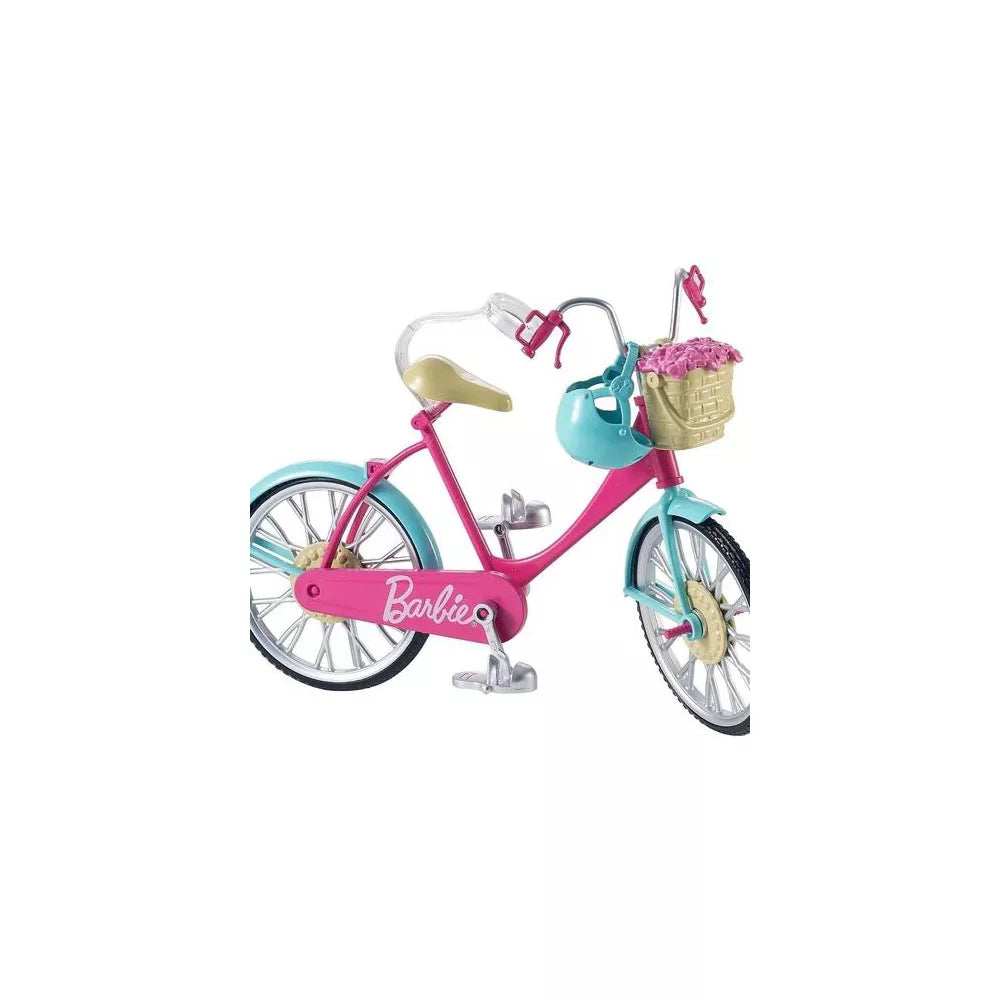 باربي دراجة باربي مع سلة اكسسوارت الدمى Barbie
