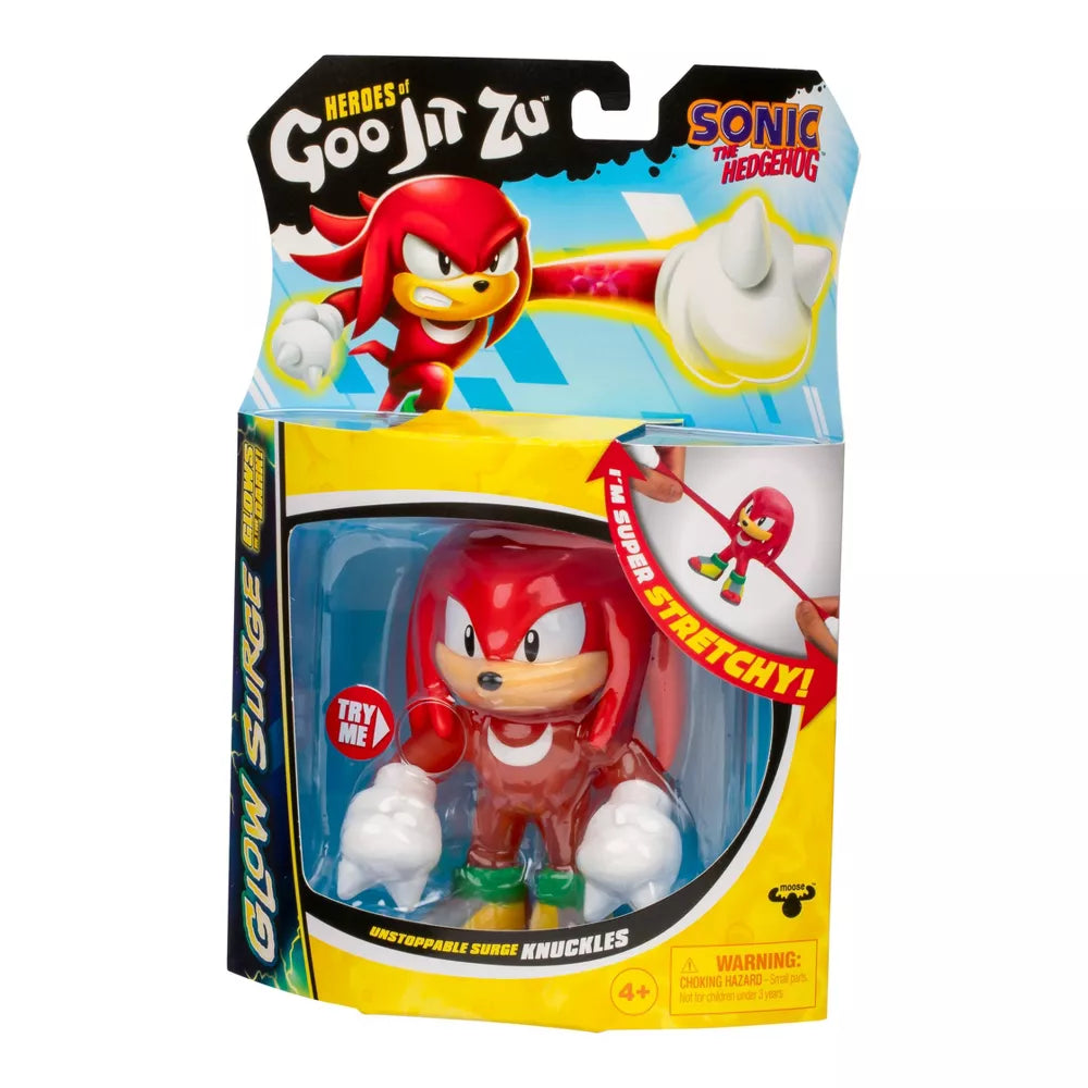 هيروز اوف جود جيت زو سونيك ناكلز المتوهج التمدد والضغط Heroes of Goo Jit Zu