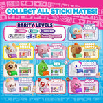 ستيكي رولز ستيكي ميتس ملصقات مع شخصية غامضة الخرز والاكسسوارات Sticki Rolls