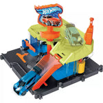 هوت ويلز سيارات داون تاون اكسبريس لغسيل السيارات مركبات مع مسار HotWheels