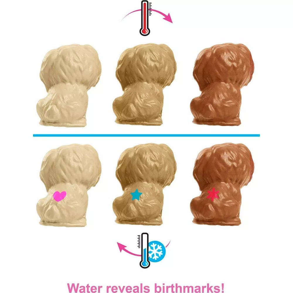 باربي دمية الجراء حديثي الولادة دمية مع اكسسوارات Barbie