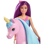 باربي دمية مع حصان يوني كورن دمية مع اكسسوارات Barbie