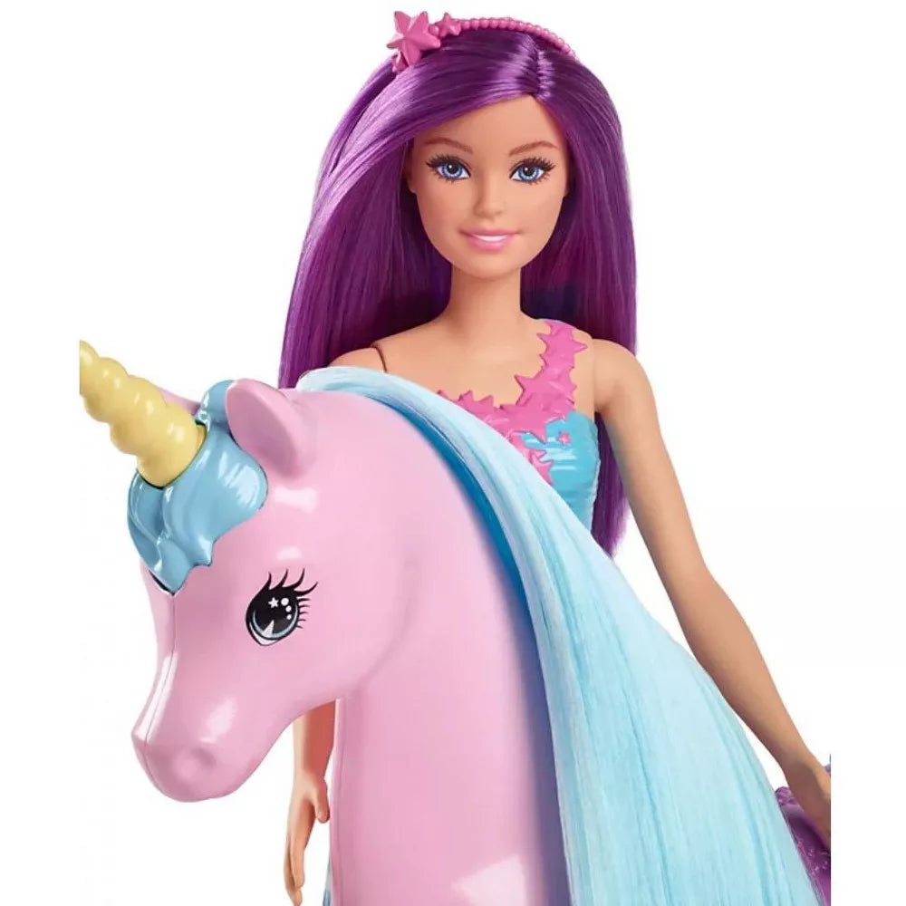 باربي دمية مع حصان يوني كورن دمية مع اكسسوارات Barbie