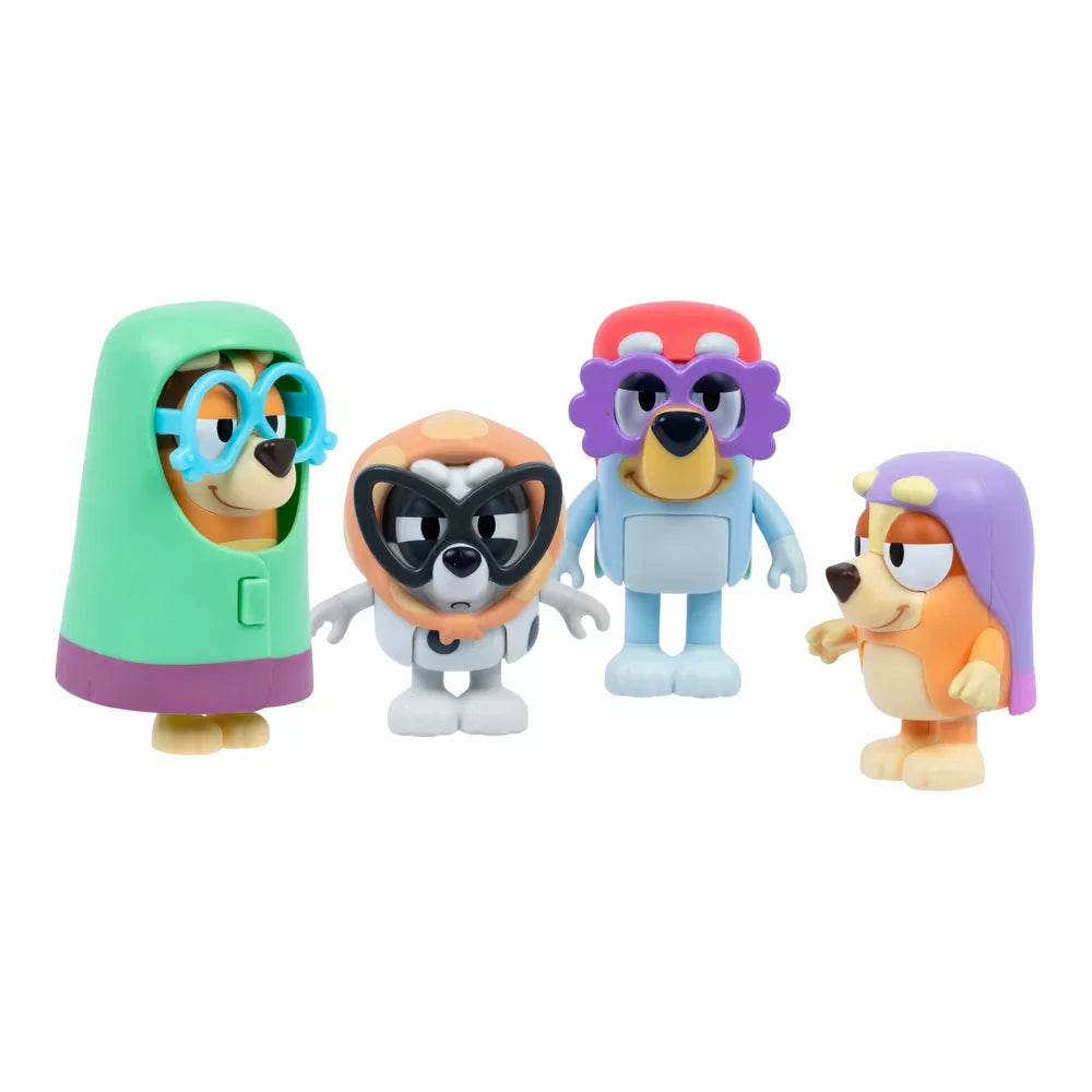 بلوي مجسم الجدات 4 قطع شخصيات كرتونية Bluey