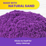 كينتيك ساند كيس رمل ارجواني للشاطئ تشكيل الرمل Kinetic SAND