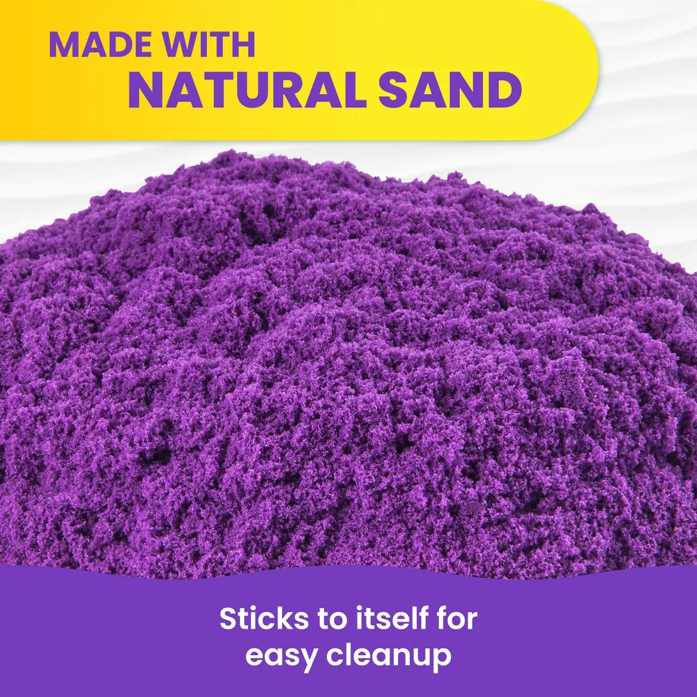 كينتيك ساند كيس رمل ارجواني للشاطئ تشكيل الرمل Kinetic SAND