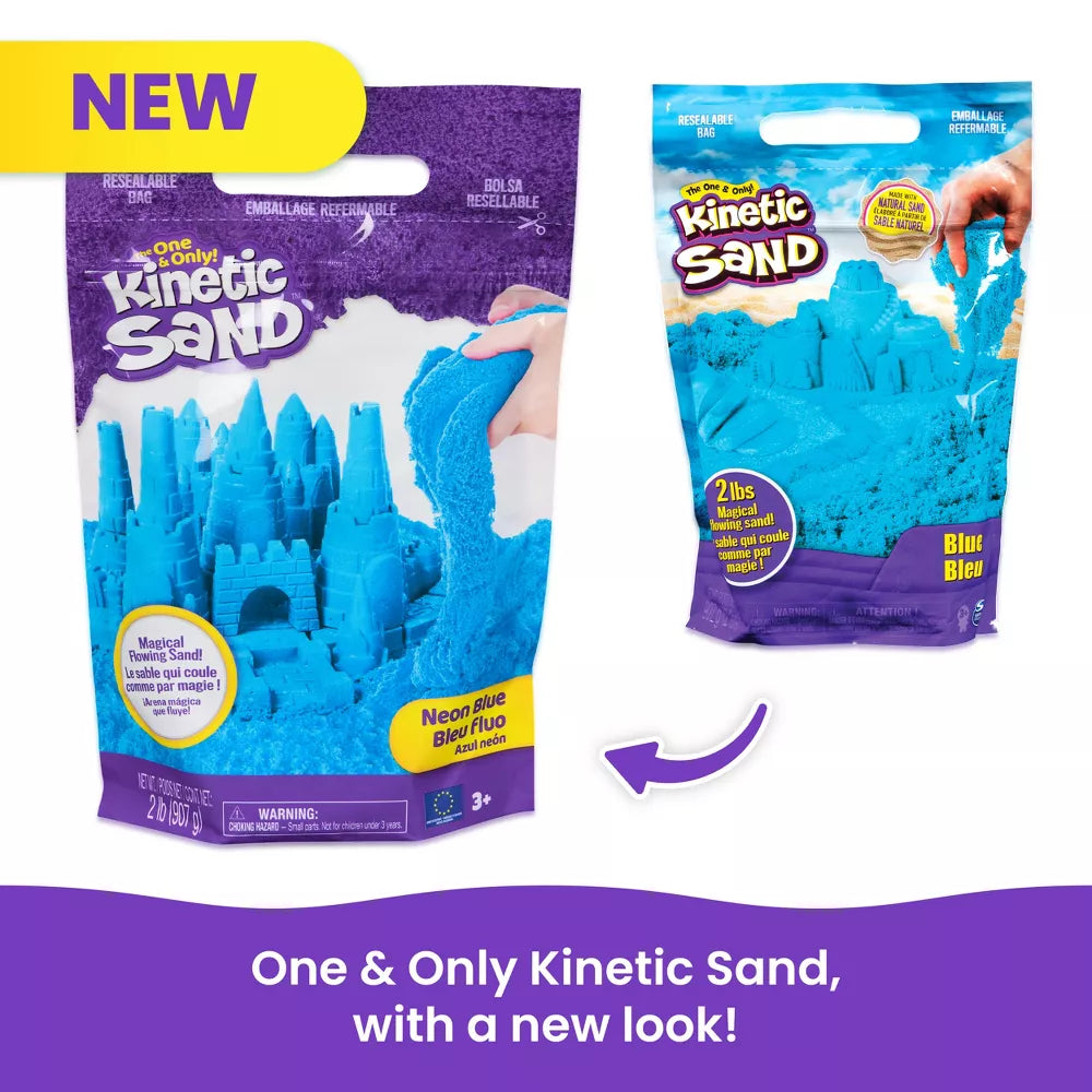 كينتيك ساند كيس رمل أزرق للشاطئ تشكيل الرمل Kinetic SAND