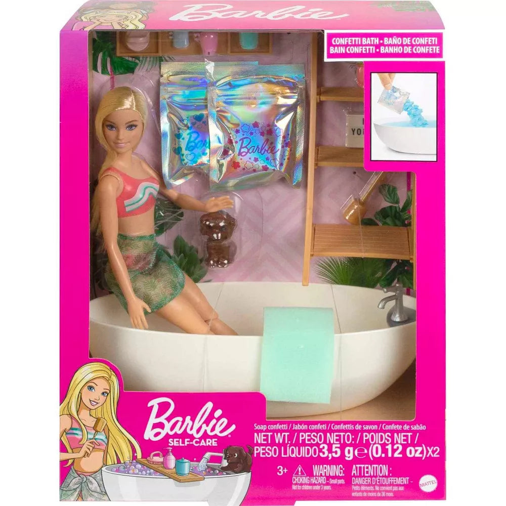 باربي دمية مع حوض استحمام و جرو دمية مع اكسسوارات Barbie