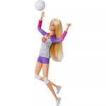 باربي دمية باربي رياضية مفصلية كرة طائرة دمية مع اكسسوارات Barbie