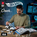 هوت ويلز مجموعة بناء وتركيب سيارة كورفيت جراند سبورت مكعبات التركيب HotWheels