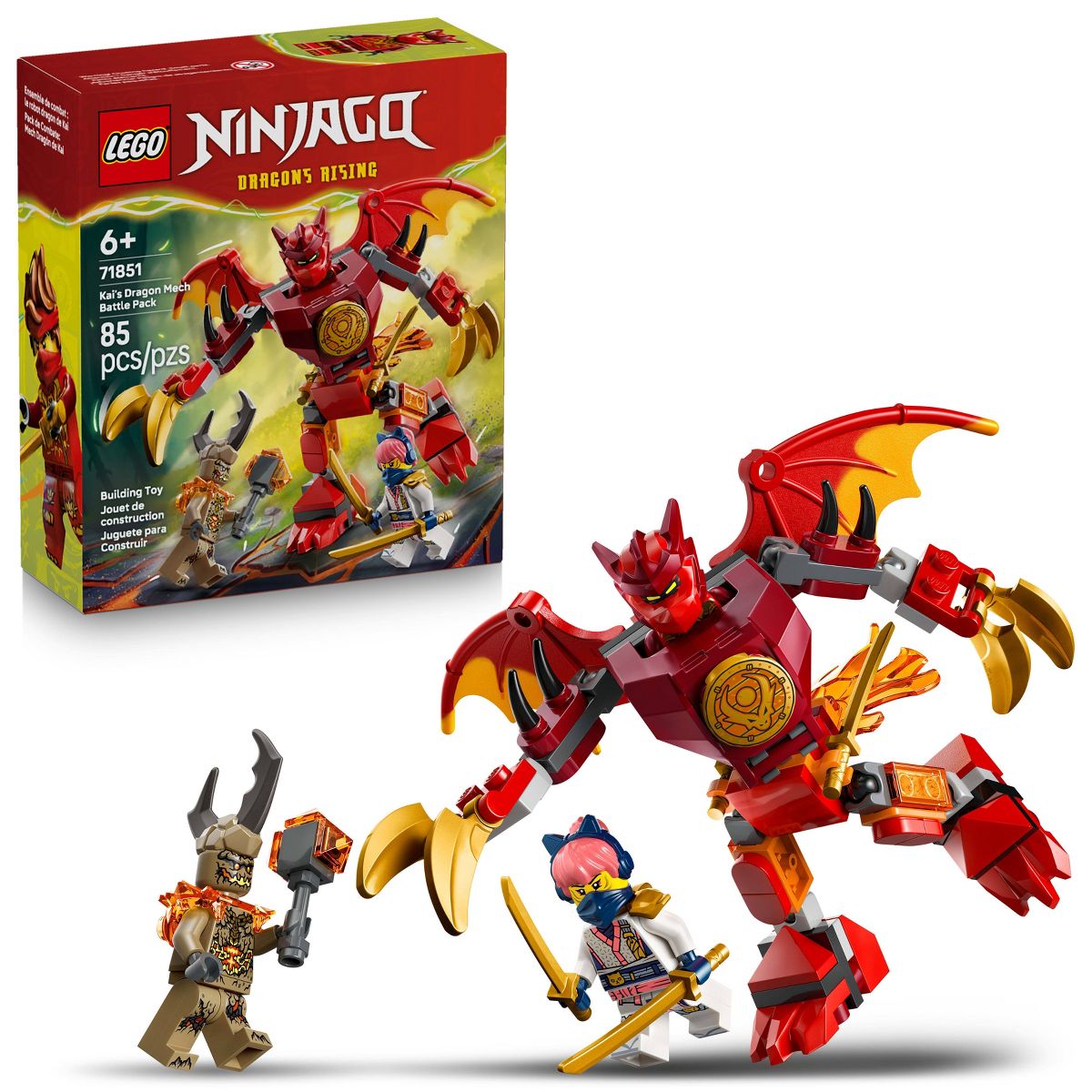 ليجو 71851 نينجاغو معركة كايس دراغون ميك مكعبات التركيب LEGO