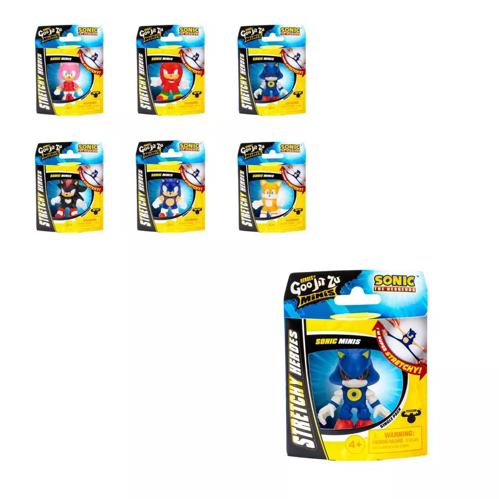 هيروز اوف جود جيت زو مجسمات سونيك اشكال متنوعة التمدد والضغط Heroes of Goo Jit Zu