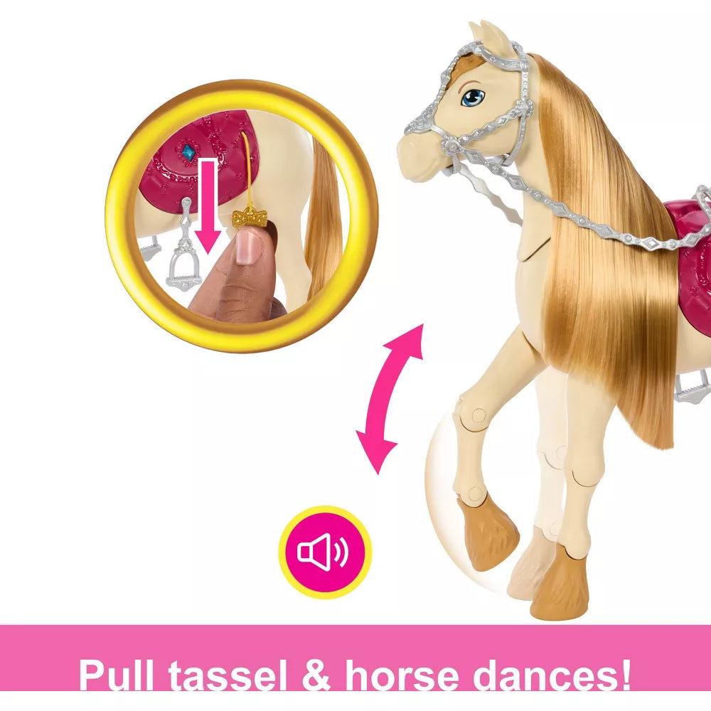 باربي لعبة حصان مع أصوات اكسسوارت الدمى Barbie