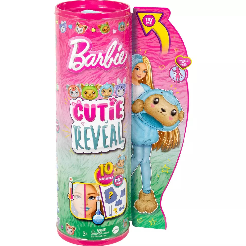باربي دمية واكسسوارات كيوتي ريفيل الدولفين مع 10 مفاجآت دمية مع اكسسوارات Barbie