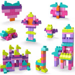 ميجا بلوكس حقيبة مكعبات البناء 80 قطعة المكعبات الكبيرة MEGA BLOKS