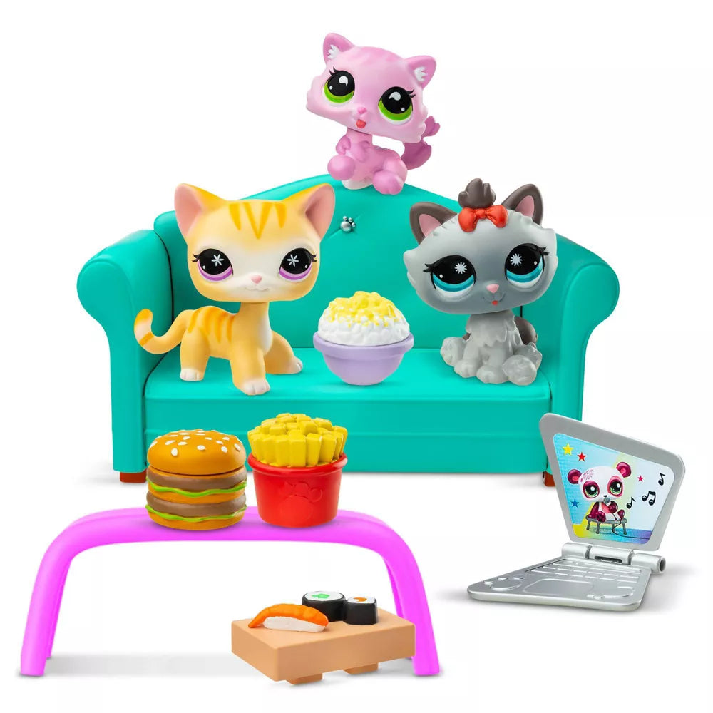 ليتليست بت شوب مجموعة العشاء السريع مجسمات الحيوانات Littlest Pet Shop