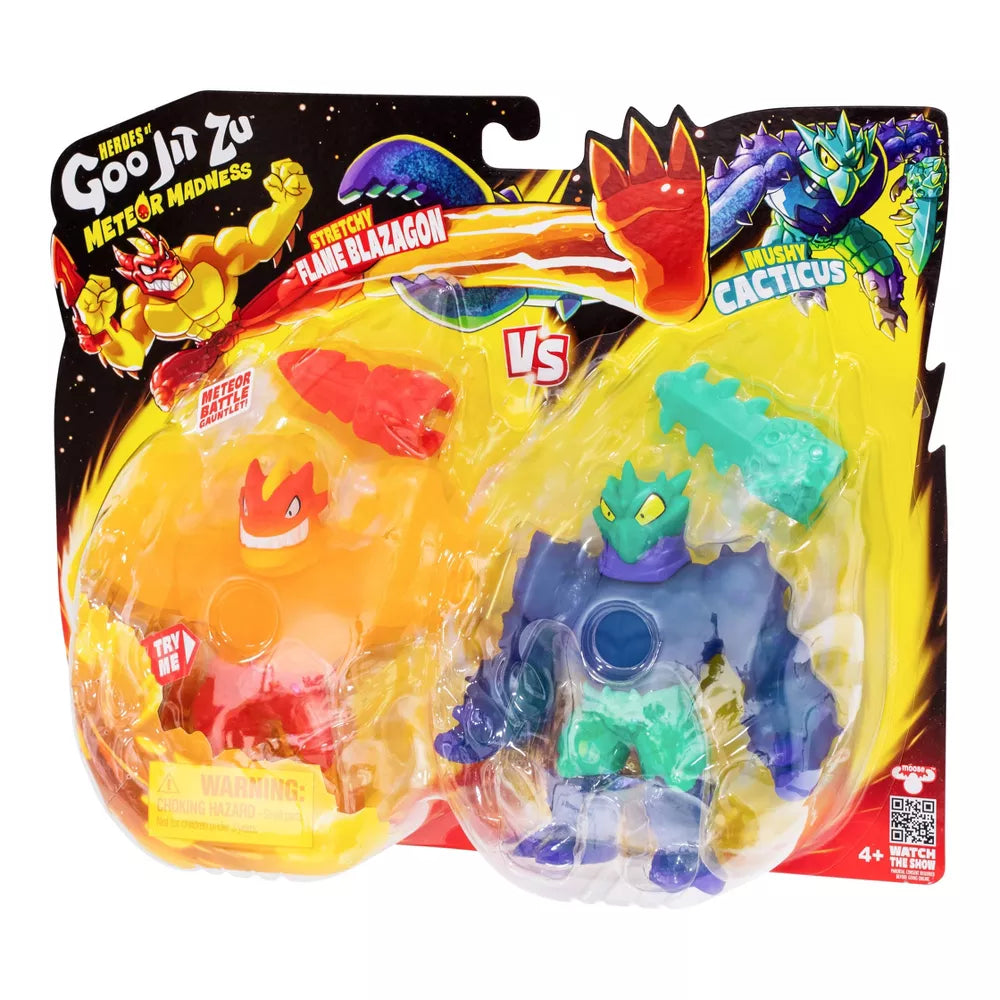 هيروز اوف جو جيت جنون النيزك فيرسوس باك التمدد والضغط Heroes of Goo Jit Zu