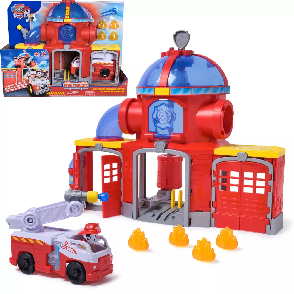 باو باترول مركز قيادة الإنقاذ والإطفاء مركبات الأطفال Paw Patrol