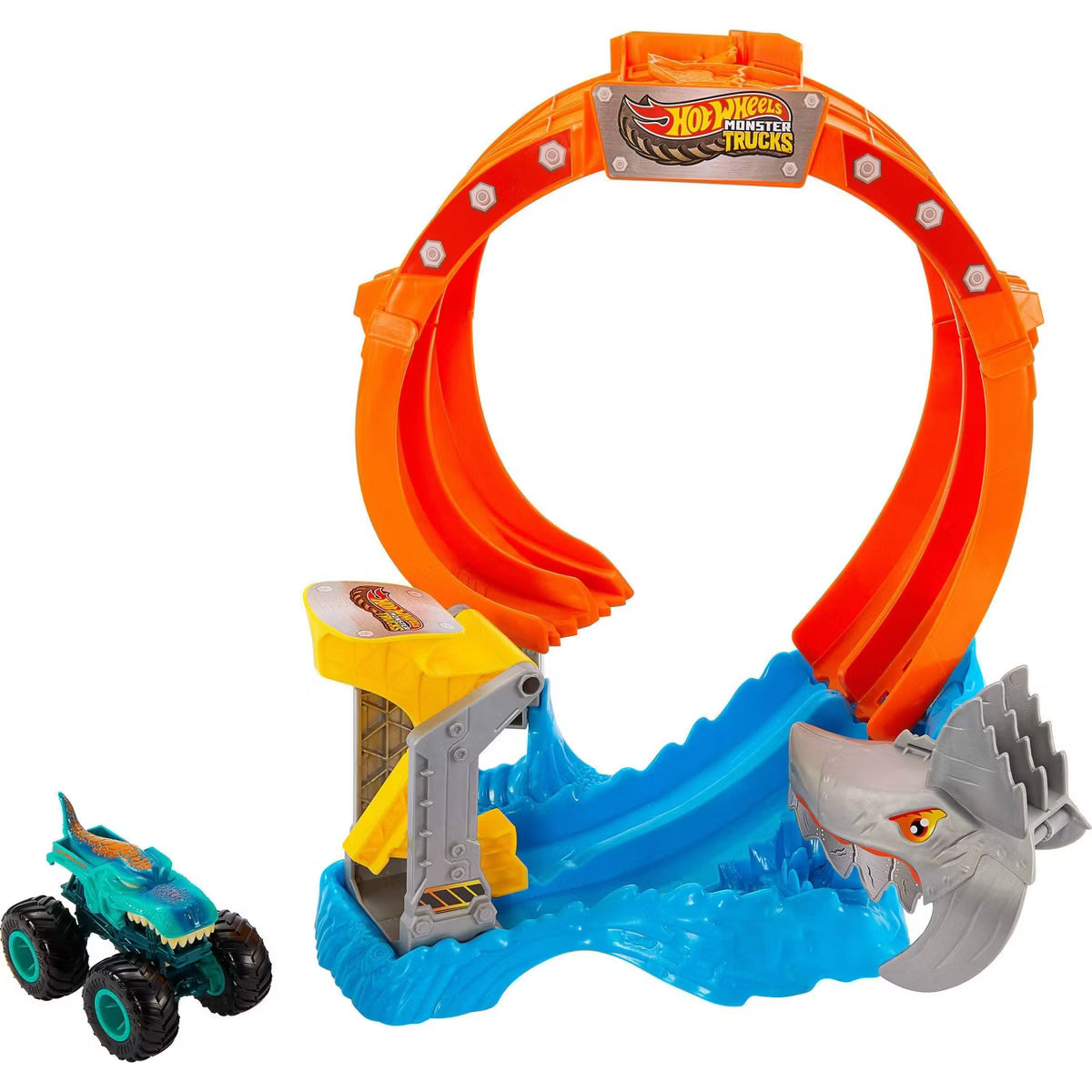 هوت ويلز مسار كورك سكريو شارك سماش" مركبات مع مسار HotWheels