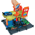 هوت ويلز سيارات داون تاون اكسبريس لغسيل السيارات مركبات مع مسار HotWheels