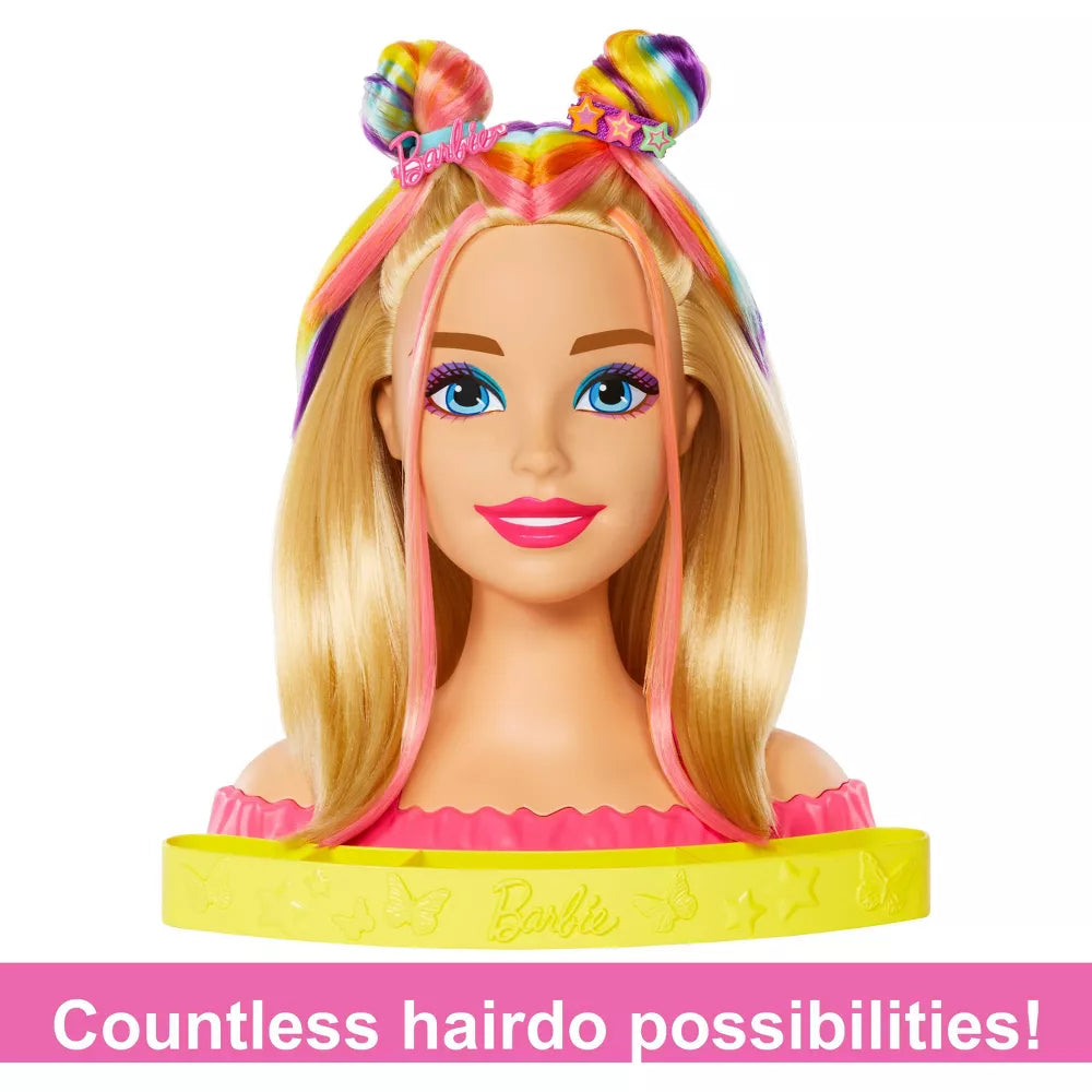 باربي رأس دمية فاخرة لتصفيف الشعر مع ملحقات دمية مع اكسسوارات Barbie